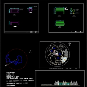 公园设计全套施工详图3D模型