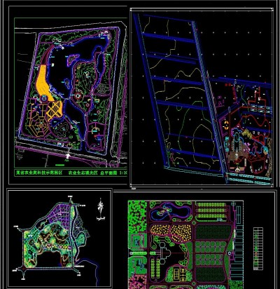 绿地CAD规划设计图3D模型