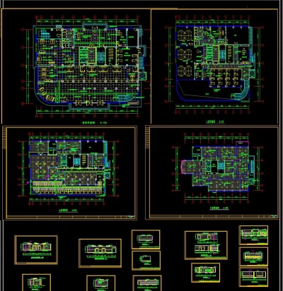 营业厅CAD设计图纸3D模型