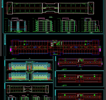 敬老院CAD建筑设计图3D模型