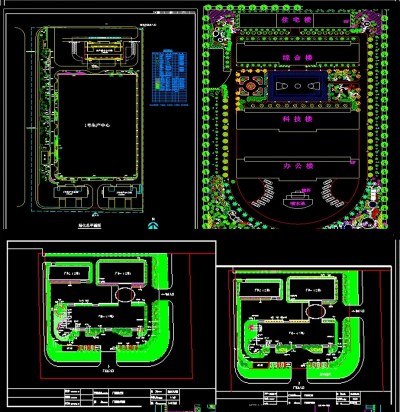 各种公园绿化景观设计CAD图纸3D模型