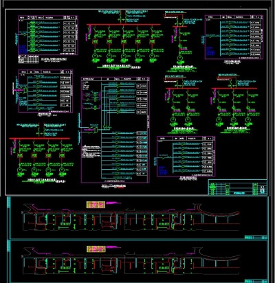 公寓电气全套CAD图库3D模型