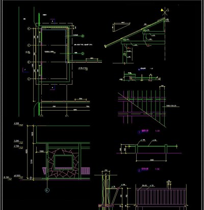 原创创水谢建筑结构电施完整CAD施工图纸3D模型