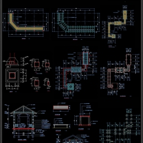 联系长廊CAD模板3D模型