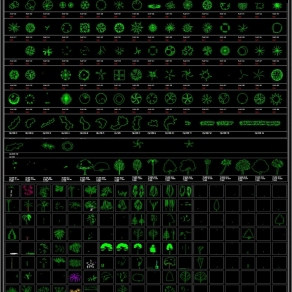 原创精致园林植物素材CAD大全3D模型