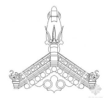 徽派建筑马头墙节点详图3D模型