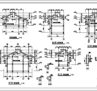 某马头墙结构施工大样节点构造详图3D模型