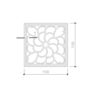 中式花窗大样图3D模型