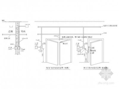 大型停车场翼闸门禁安装管线全套电气图纸3D模型