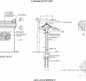 古典漏窗景墙施工图3D模型