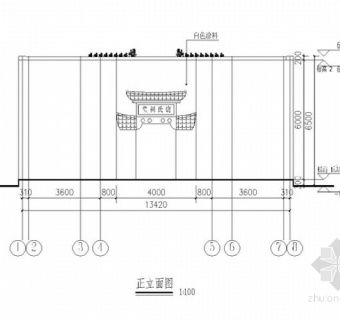 [江西]砖木混合结构仿古祠堂结构施工图（含建筑图）3D模型