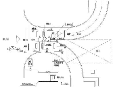 停车场管理系统图、平面图3D模型