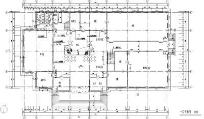 [福建]某五层学校图书馆设计施工图3D模型