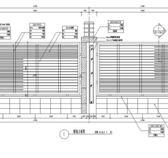 特色围墙设计详图（砖砌结构+铁艺）3D模型