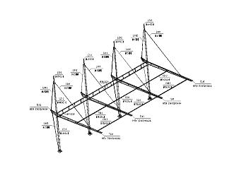 车棚膜结构施工图（2014，图纸齐全）3D模型