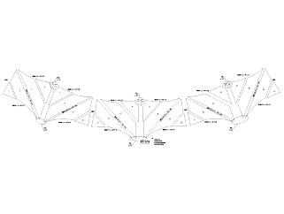钢索膜结构结构施工图（CAD）3D模型