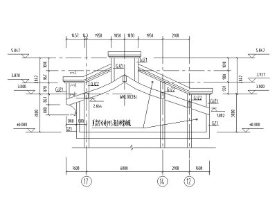 徽派马头墙节点大样图（CAD）3D模型