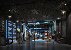 工业风游戏展厅3D模型