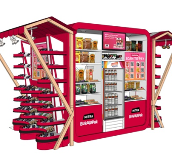 现代超市货架su模型