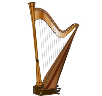 现代竖琴su模型