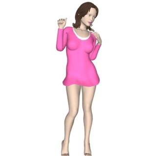 现代人物su模型