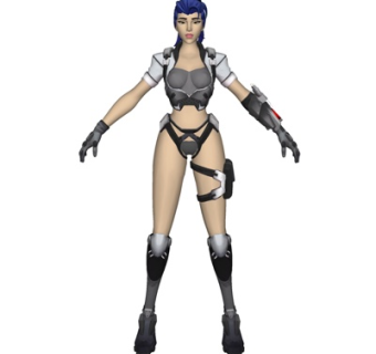 现代游戏角色su模型