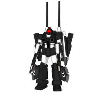 现代变形金刚玩具su模型