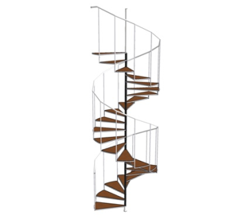 现代金属楼梯su模型