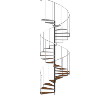 现代旋转楼梯su模型