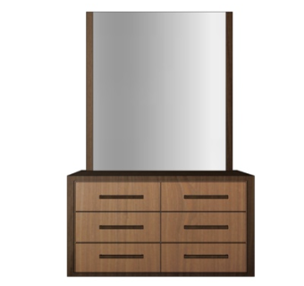 现代实木浴室柜su模型