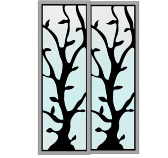 现代雕花屏风隔断su模型