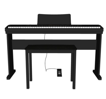 现代钢琴su模型