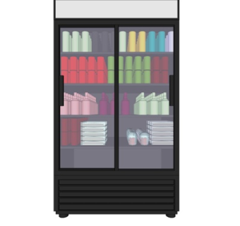 现代超市冰柜su模型