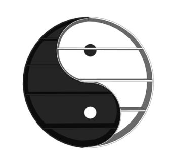 中式太极实木书柜su模型