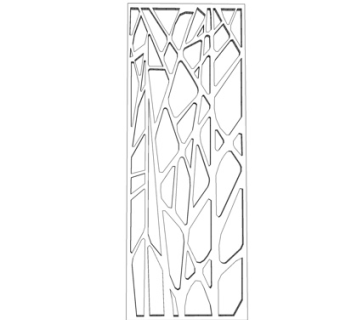 现代镂空屏风隔断su模型