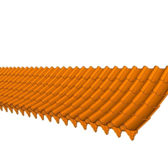 中式琉璃瓦构件su模型