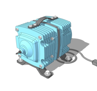 工业风金属发电机su模型