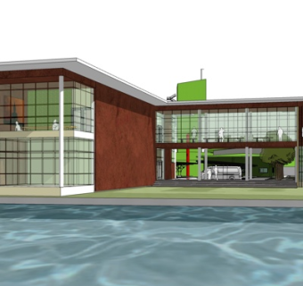 现代独栋别墅外观su模型