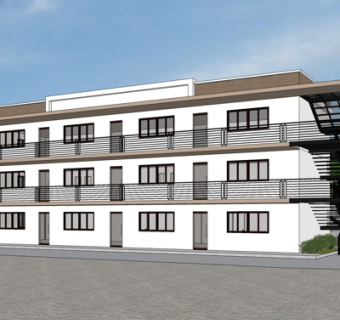 现代连排别墅外观su模型