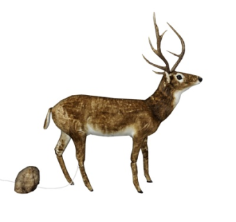 现代梅花鹿su模型