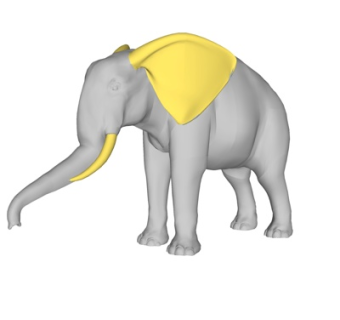 现代大象摆件su模型