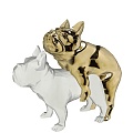 现代法国斗牛犬雕塑su模型