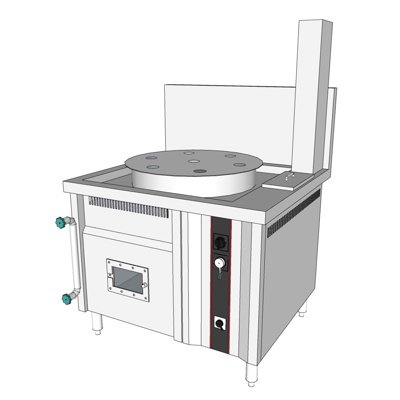现代厨房烤炉su模型