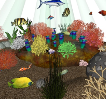 现代热带鱼su模型