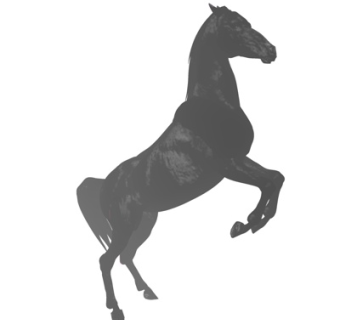 现代骏马雕塑su模型