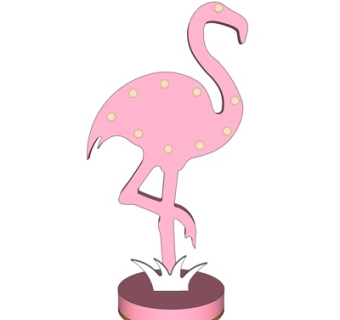 现代火烈鸟雕塑su模型