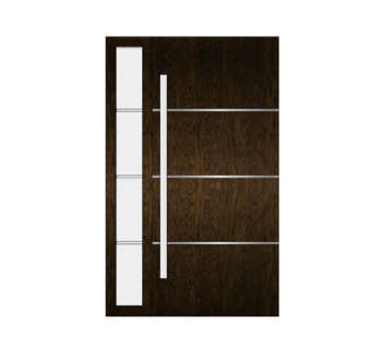 现代实木衣柜su模型