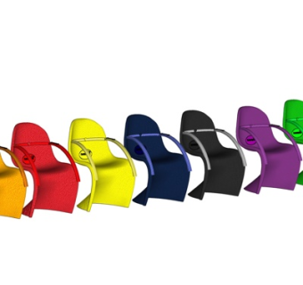 现代单椅su模型