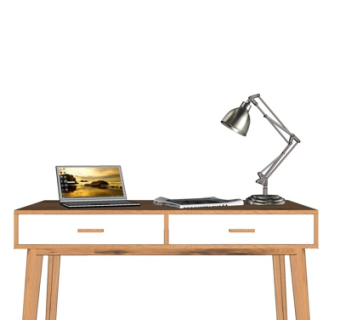 北欧实木书桌su模型