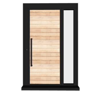 现代玻璃窗户su模型